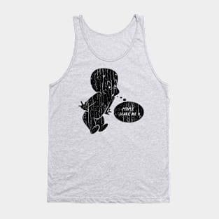 People Scare Me // Black Tank Top